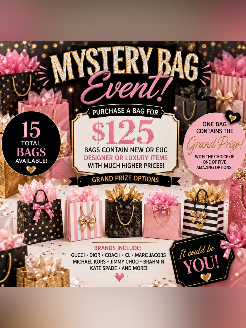 Mystery Bag Event $125
